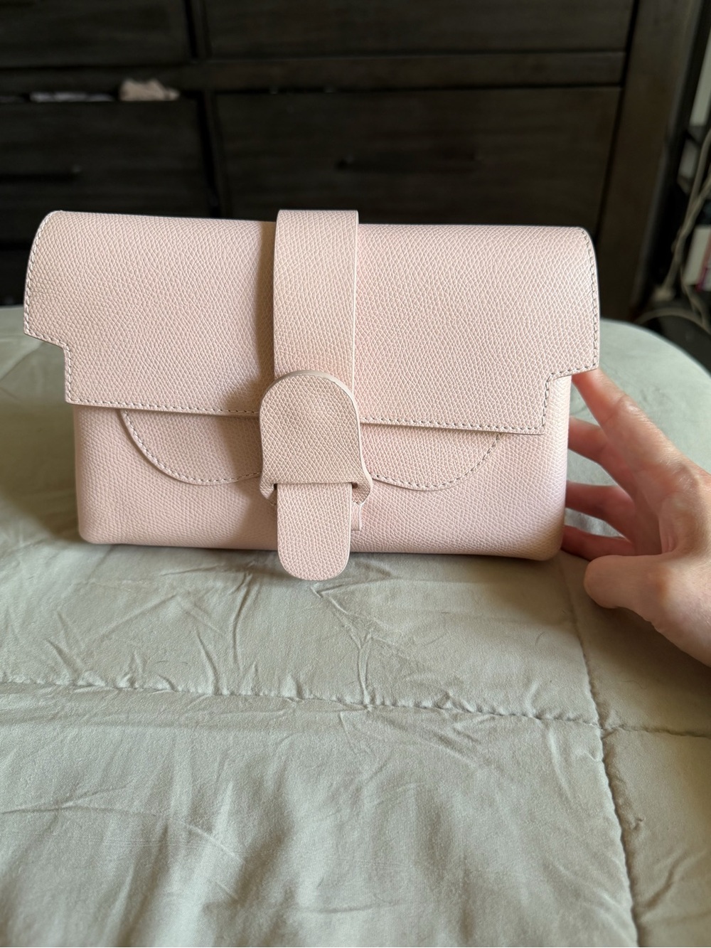 Senreve Aria BeltBag Blush Pink Leather